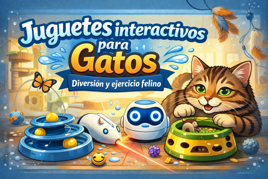 juguetes interactivos para gatos