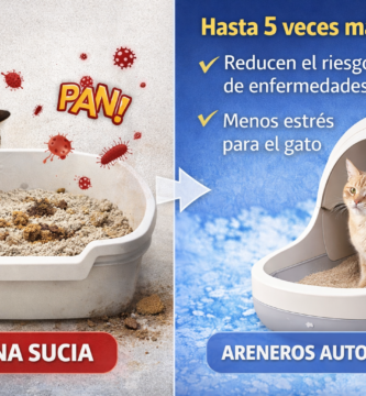 areneros automáticos gatos