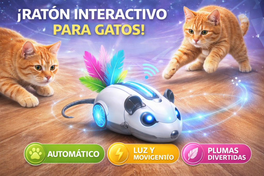 ratón interactivo para gatos