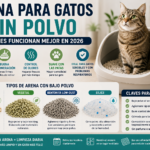 arena para gatos sin polvo