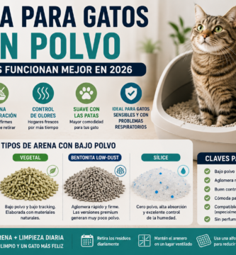 arena para gatos sin polvo