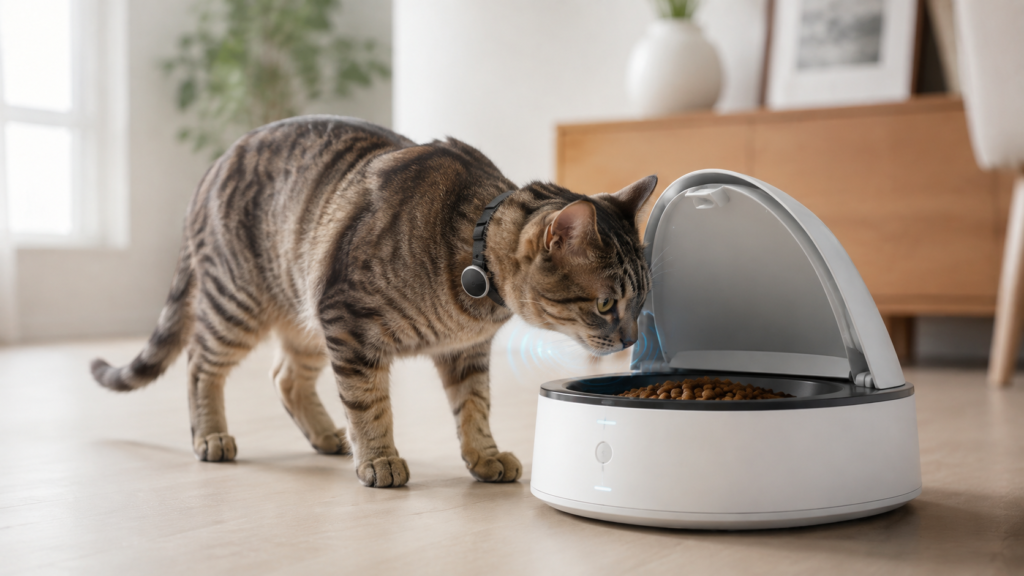 Comedero automático para gatos