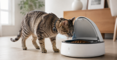 Comedero automático para gatos