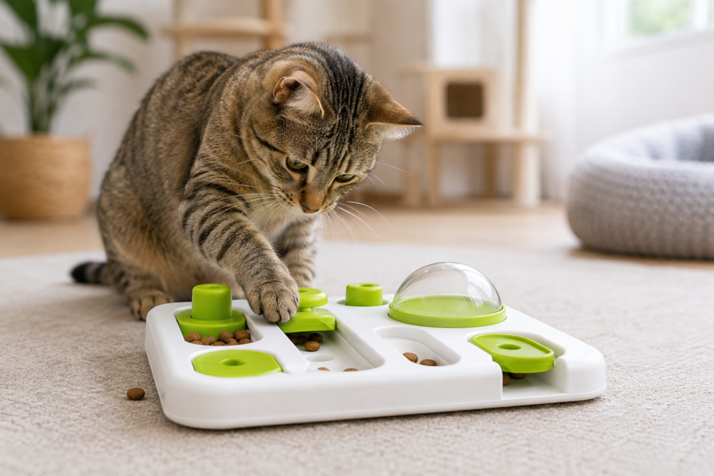 comedero interactivo para gatos