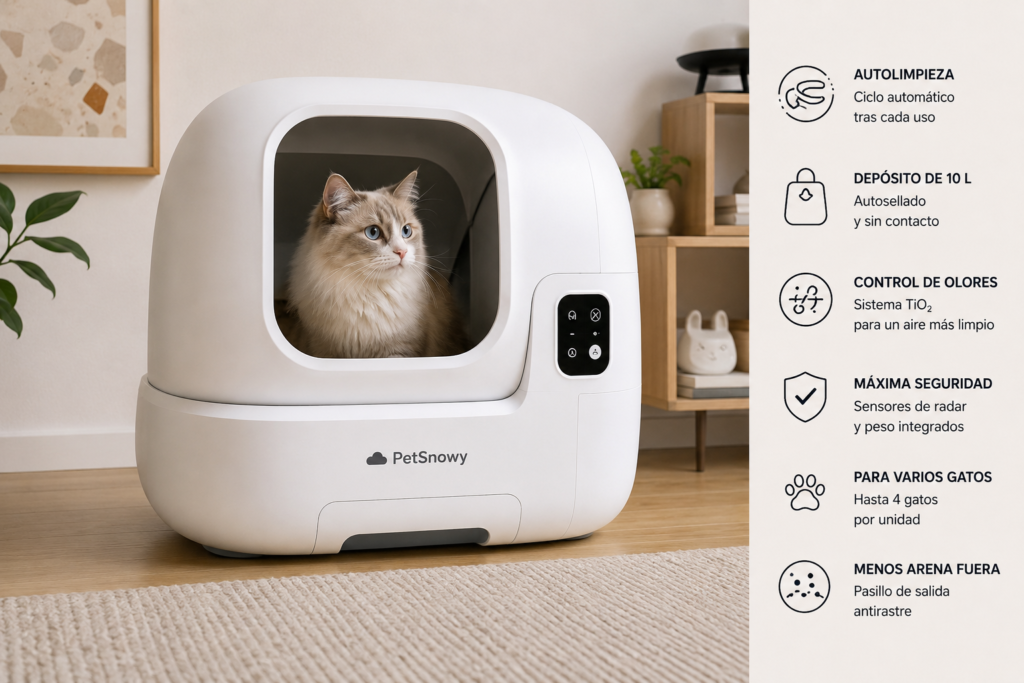 arenero automatico petsnowy